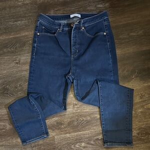 LOFT Dark Blue Skinny Leg Jeans